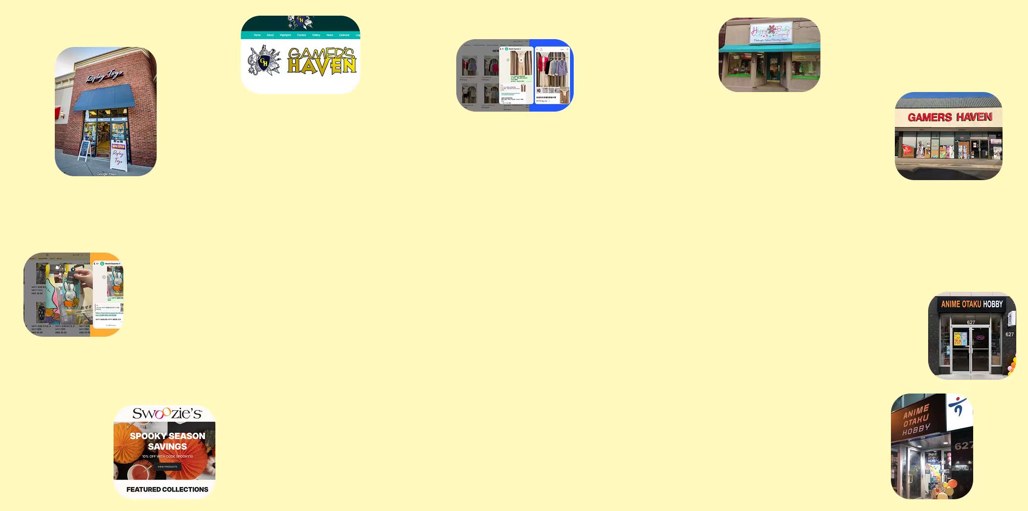 E-commerce product listing interface